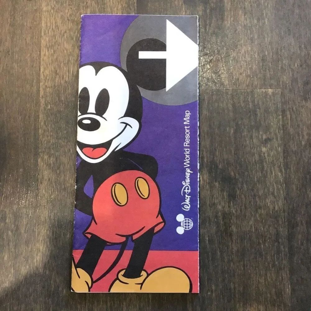Vintage Walt Disney World resort map